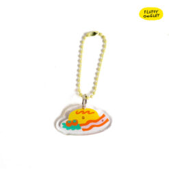 FLUFFY OMELET TINY KEYCHAIN