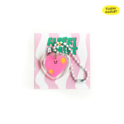 Alternative view of HEARTY TINY KEYCHAIN