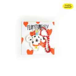 Alternative view of DOTTY DOG TINY KEYCHAIN